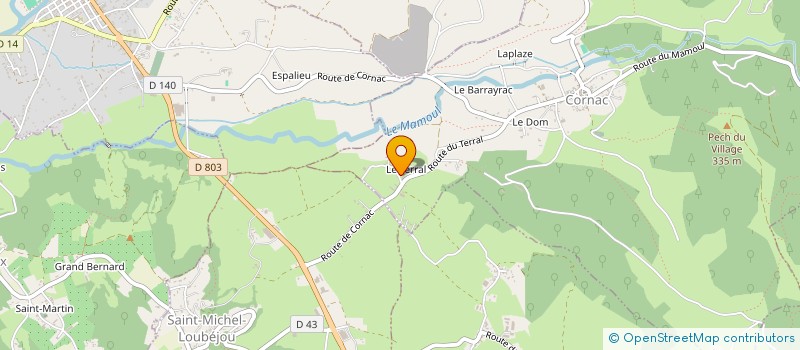 localisation de l'entreprise SCI LOT VIENNE  CORNAC