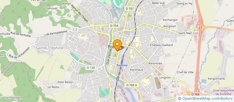 localisation de l'entreprise SCI LOTH  PONTIVY