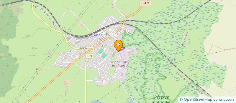 localisation de l'entreprise SCI LOTHAUD  FRASNE