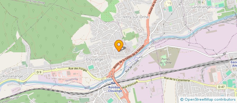 localisation de l'entreprise SCI LOTHE  CLOUANGE