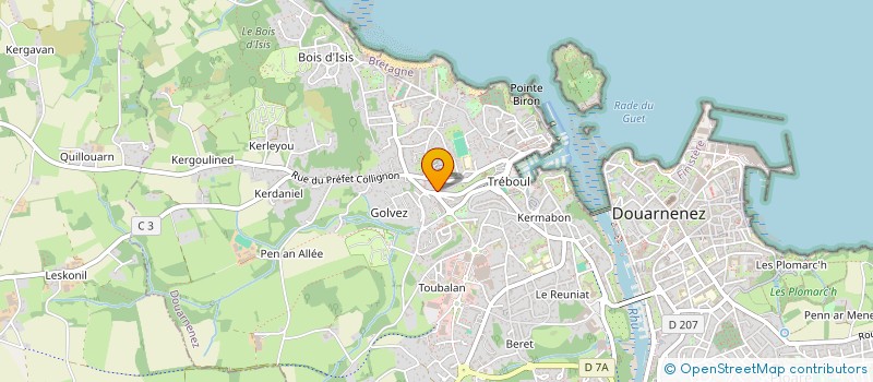 localisation de l'entreprise SCI LOTHION-MABILEAU  DOUARNENEZ