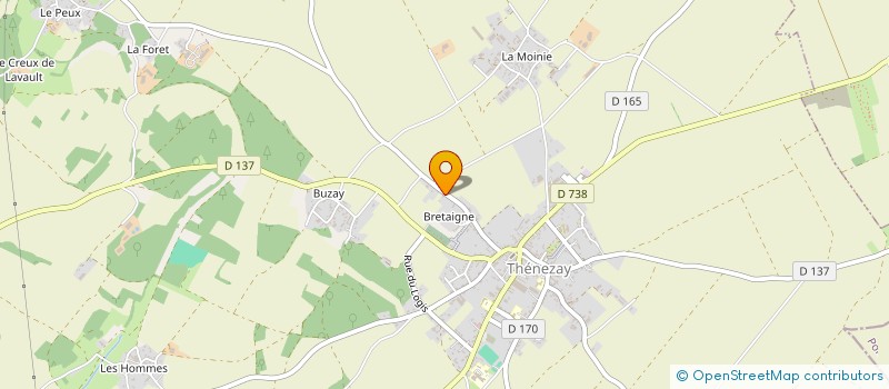 localisation de l'entreprise SCI LOTI  THENEZAY