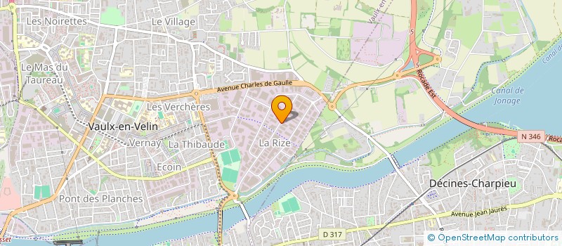 localisation de l'entreprise SCI LOTIER  VAULX-EN-VELIN