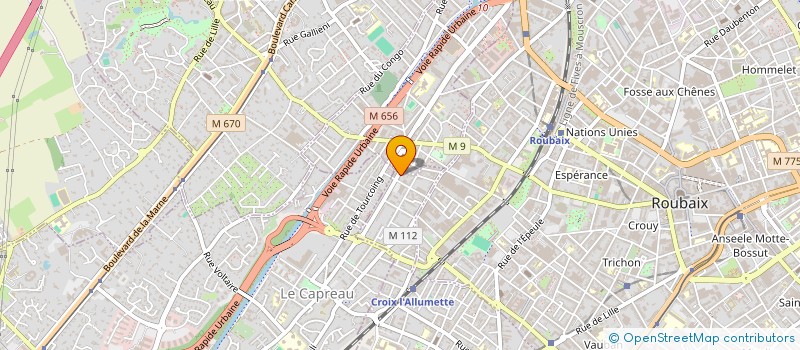 localisation de l'entreprise SCI LOTOI LAMARQUE à CROIX