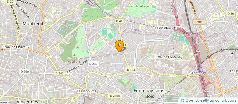 localisation de l'entreprise SCI LOTUS à MONTREUIL