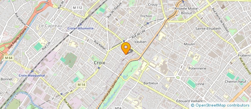 localisation de l'entreprise SCI LOTUS BLEU à CROIX