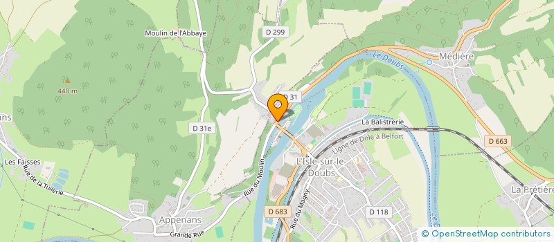 localisation de l'entreprise SCI LOU  APPENANS