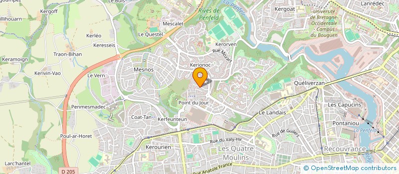 localisation de l'entreprise SCI LOU  BREST