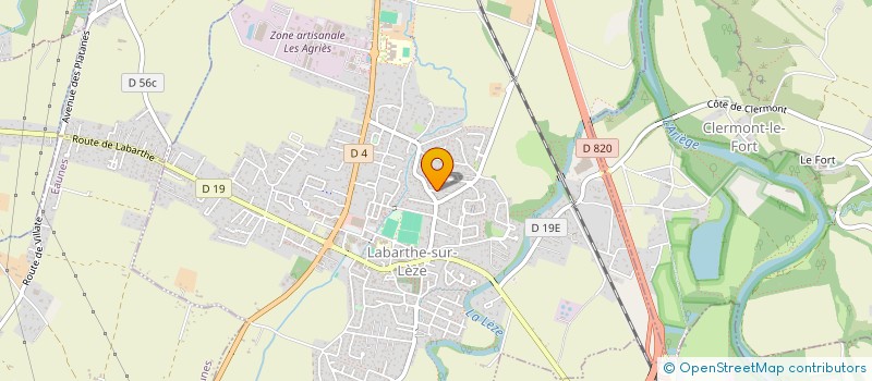 localisation de l'entreprise SCI LOU 86.88 à LABARTHE-SUR-LEZE