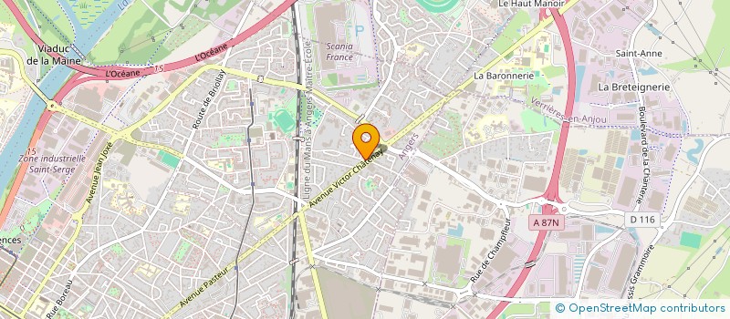 localisation de l'entreprise SCI LOU à ANGERS