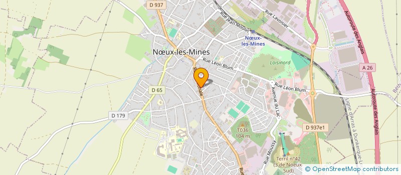 localisation de l'entreprise SCI LOU-ANN  NUX-LES-MINES