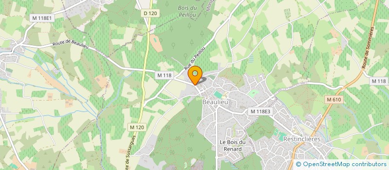 localisation de l'entreprise SCI LOU BASTIDOU à BEAULIEU