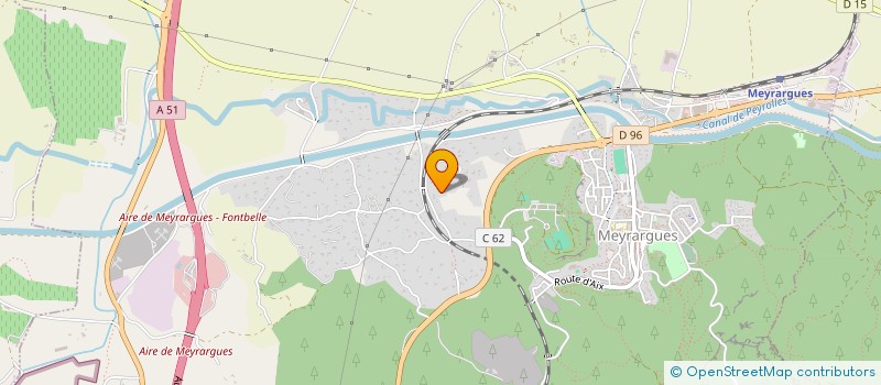 localisation de l'entreprise SCI LOU BASTIDOUN  MEYRARGUES