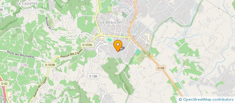 localisation de l'entreprise SCI LOU BEAUSSET  LE BEAUSSET