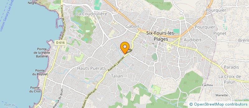 localisation de l'entreprise SCI LOU BOUCHOU à SIX-FOURS-LES-PLAGES