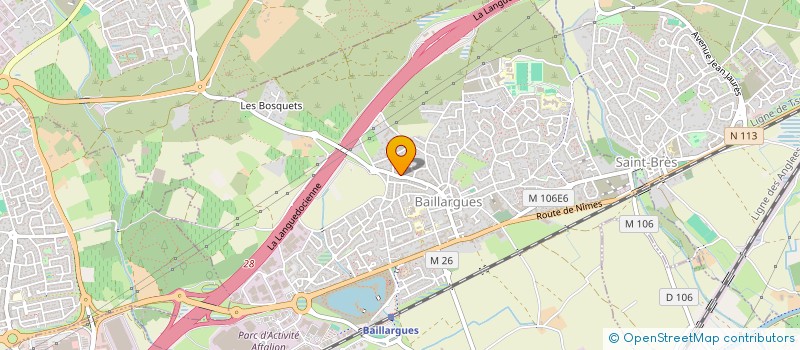 localisation de l'entreprise SCI LOU CARBOUX à BAILLARGUES