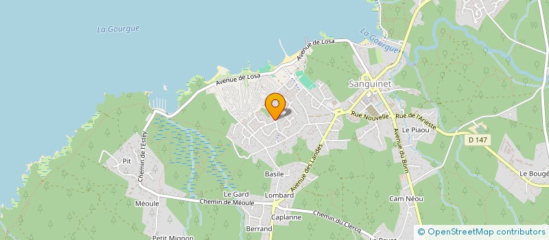 localisation de l'entreprise SCI LOU CASTETS  SANGUINET