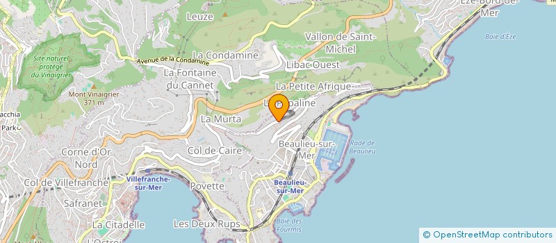 localisation de l'entreprise SCI LOU CHICOU à BEAULIEU-SUR-MER
