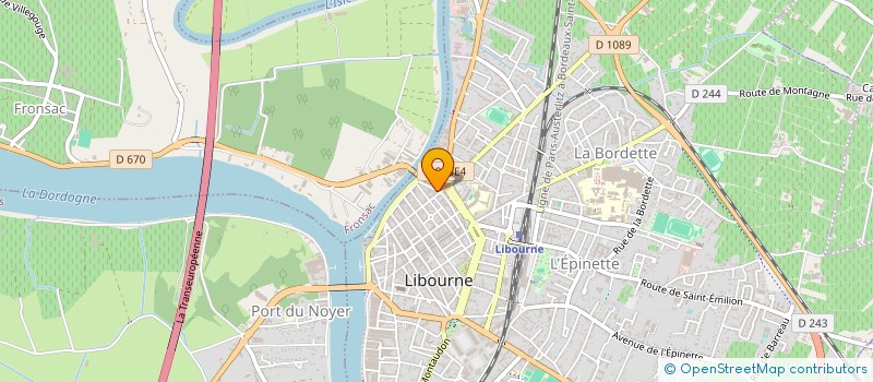 localisation de l'entreprise SCI LOU CLEANE DELQUIGNIES  LIBOURNE