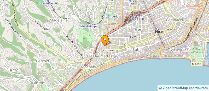 localisation de l'entreprise SCI LOU CROS DE ROQUEBILIERE à NICE