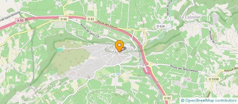 localisation de l'entreprise SCI LOU DEMONI à LA CADIERE-D'AZUR