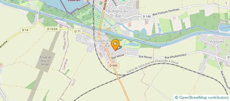 localisation de l'entreprise SCI LOU DWN  AUBENCHEUL-AU-BAC