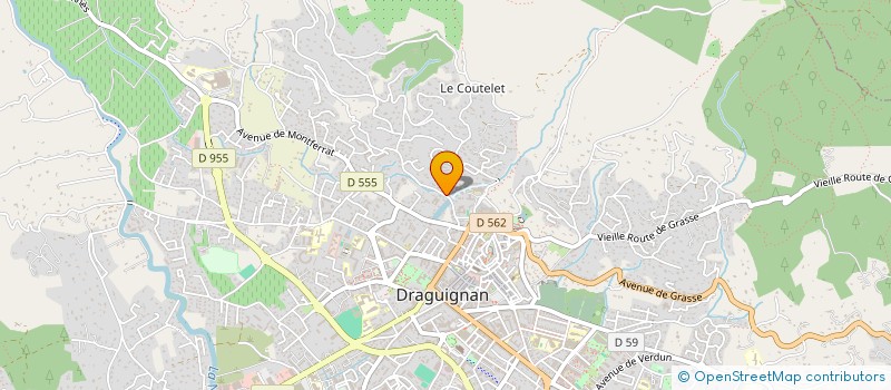 localisation de l'entreprise SCI LOU FABRIGUIER  DRAGUIGNAN