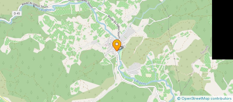 localisation de l'entreprise SCI LOU GABIN  CARCES