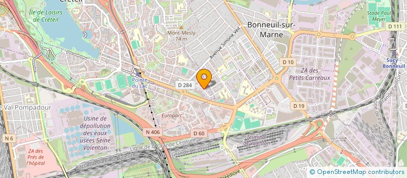 localisation de l'entreprise SCI LOU JUAN  CRETEIL