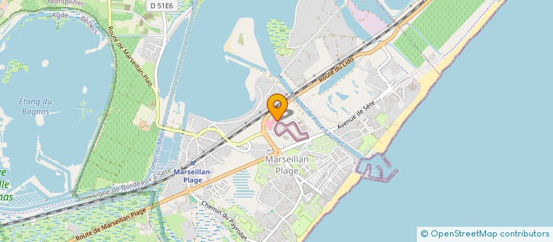 localisation de l'entreprise SCI LOU LABECH à MARSEILLAN