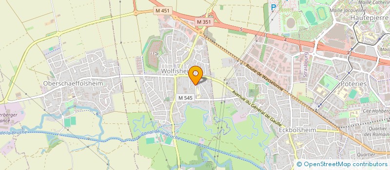 localisation de l'entreprise SCI LOU LAINE  WOLFISHEIM