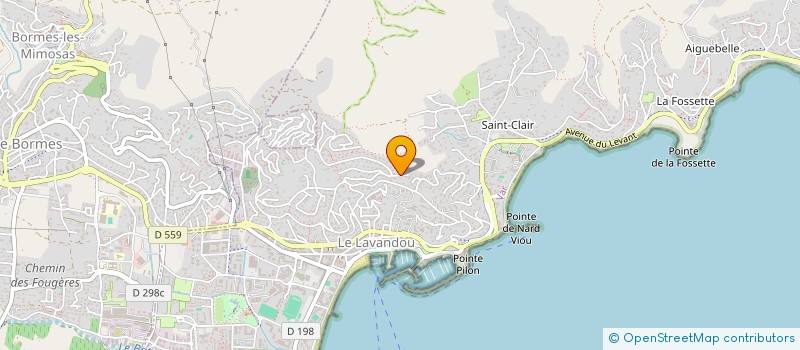 localisation de l'entreprise SCI LOU MAEXIUS à LE LAVANDOU