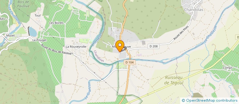localisation de l'entreprise SCI LOU NOUSADOU à CHANDOLAS