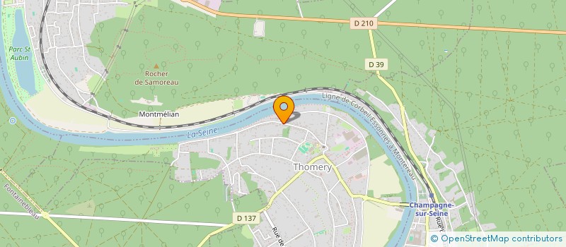 localisation de l'entreprise SCI LOU PALATOU  THOMERY