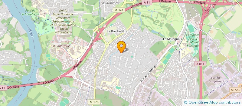 localisation de l'entreprise SCI LOU PANTAI  CARQUEFOU