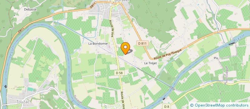 localisation de l'entreprise SCI LOU PELOU  DURAVEL