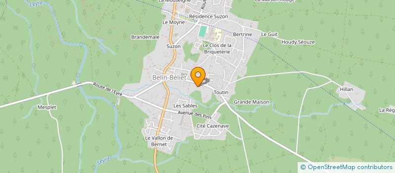 localisation de l'entreprise SCI LOU PITCHOUN  BELIN-BELIET