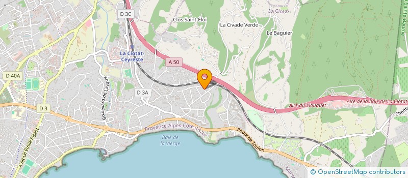 localisation de l'entreprise SCI LOU POULEN  LA CIOTAT