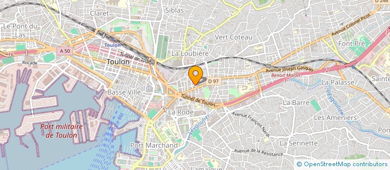 localisation de l'entreprise SCI LOU POUTOUN  TOULON