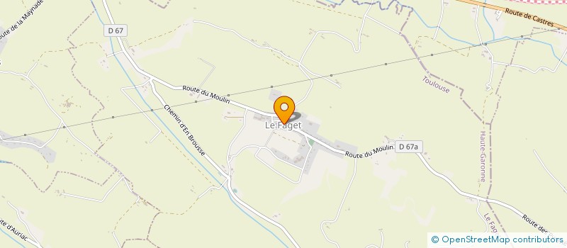 localisation de l'entreprise SCI LOU SALZOU à LA SALVETAT-LAURAGAIS