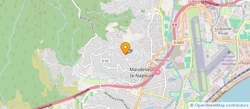 localisation de l'entreprise SCI LOU SOULEOU à MANDELIEU-LA-NAPOULE