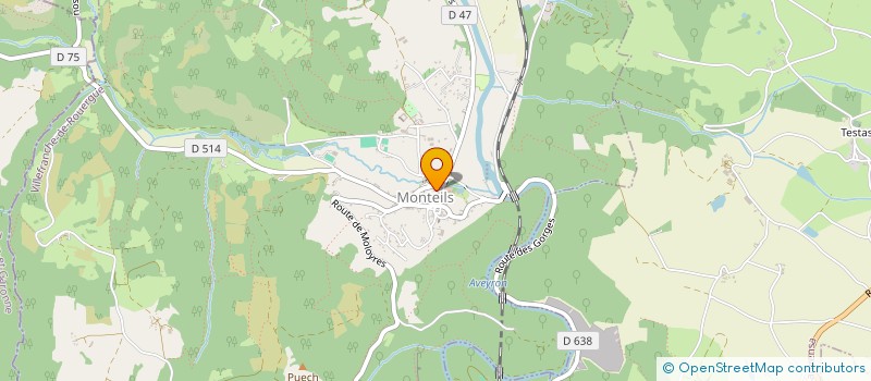 localisation de l'entreprise SCI LOU TRAOUC DE BORIEOS  MONTEILS