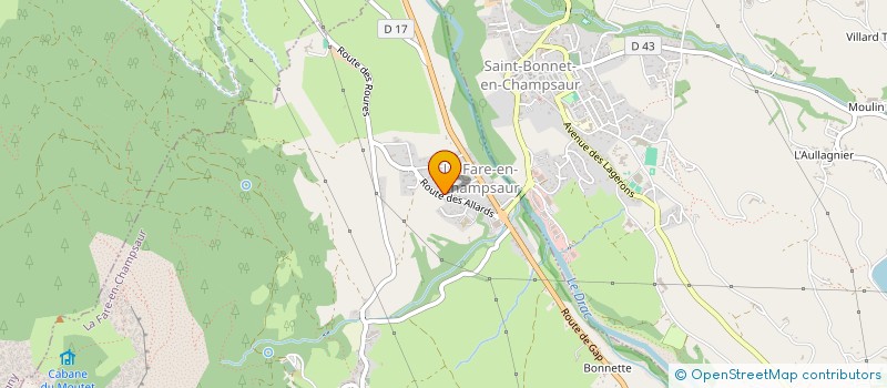 localisation de l'entreprise SCI LOUANGO  LA FARE-EN-CHAMPSAUR