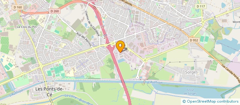 localisation de l'entreprise SCI LOUANJE  LES PONTS-DE-CE