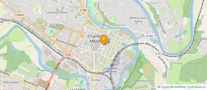 localisation de l'entreprise SCI LOUANNE  CHARLEVILLE-MEZIERES