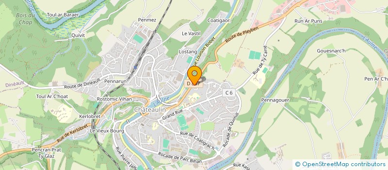 localisation de l'entreprise SCI LOUARN  CHATEAULIN