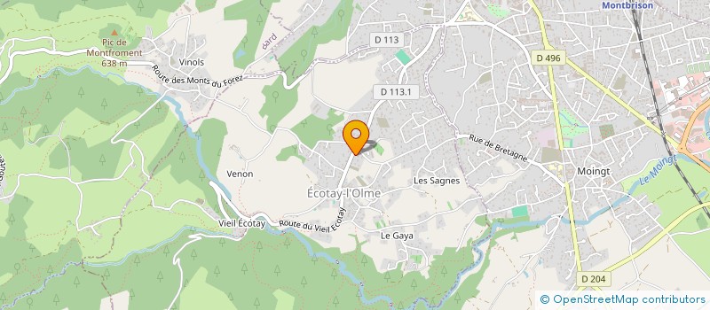 localisation de l'entreprise SCI LOUART  ECOTAY-L'OLME