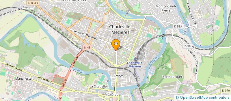 localisation de l'entreprise SCI LOUARTH à CHARLEVILLE-MEZIERES