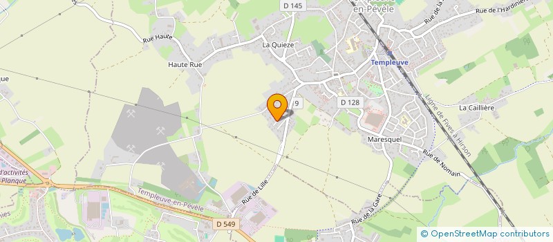 localisation de l'entreprise SCI LOUBAMA  TEMPLEUVE-EN-PEVELE