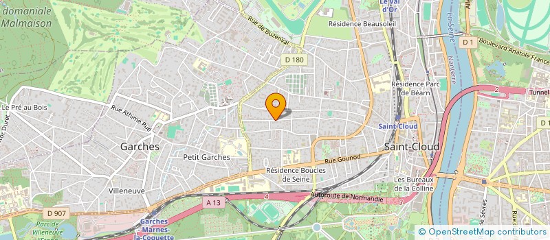 localisation de l'entreprise SCI LOUBANE à SAINT-CLOUD